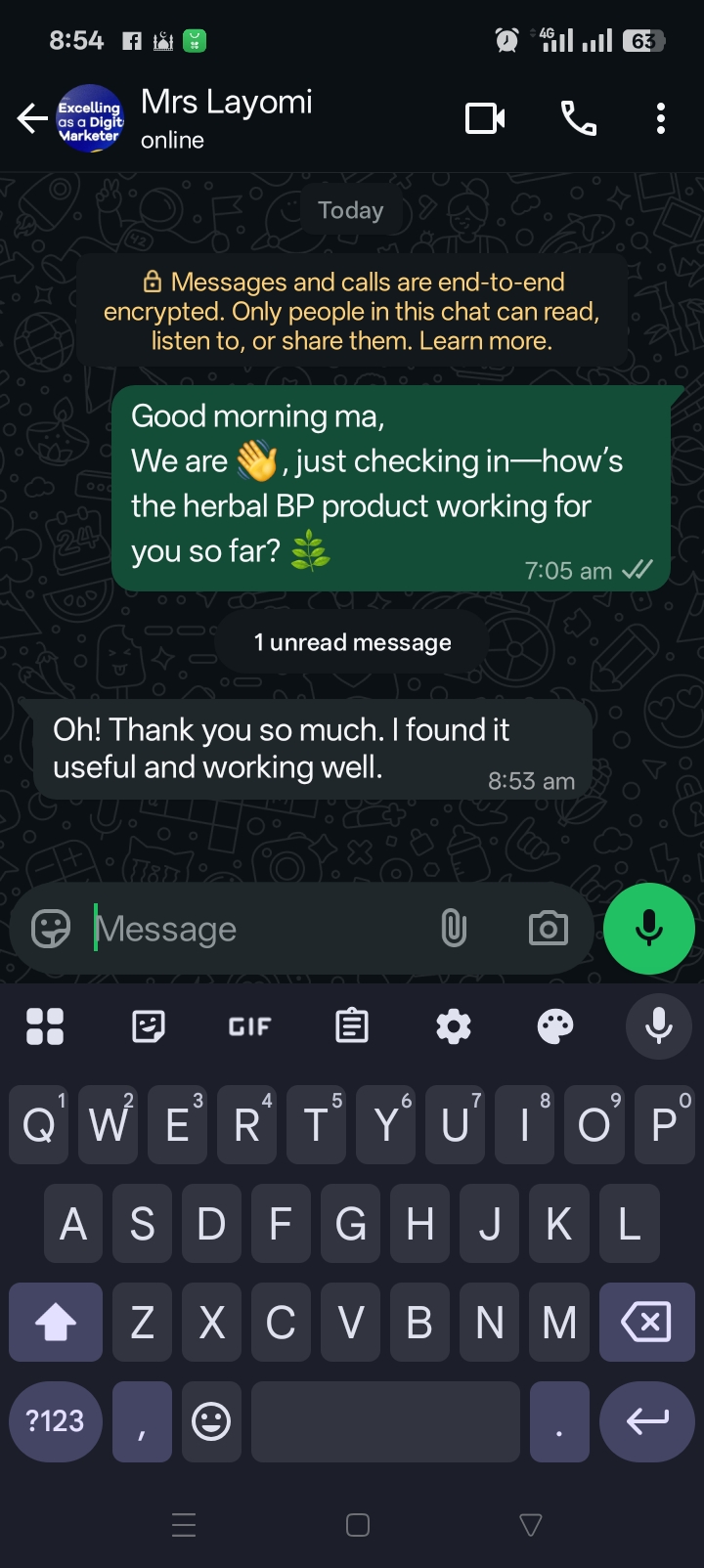 Customer Testimonial 1